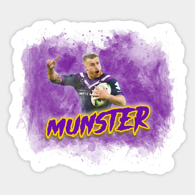 Melbourne Storm - Cameron Munster - MUNSTER! Sticker by OG Ballers
